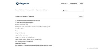Steganos Password Manager – Steganos Help Center