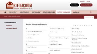 Directory - Steilacoom Historical School District