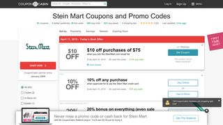 30% Off Stein Mart Coupons & Coupon Codes - February 2019