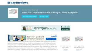 Stein Mart Platinum MasterCard Login | Make a Payment