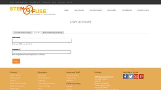 User account | STEM Fuse