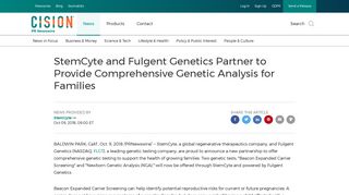 StemCyte and Fulgent Genetics Partner to Provide Comprehensive ...