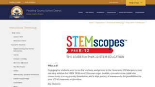 Instructional Technology / STEMscopes - Paulding County Schools