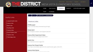 Useful Links / Science Links - Ysleta Independent School District