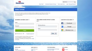 Login to your Account | Stena Line