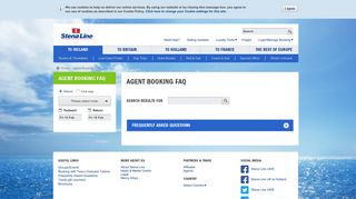 Agent Booking FAQ | Stena Line