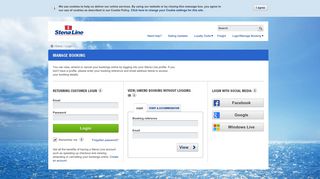 Login and manage booking | Stena Line