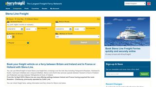 Stena Line Freight - Ferry Bookings with AFerryFreight