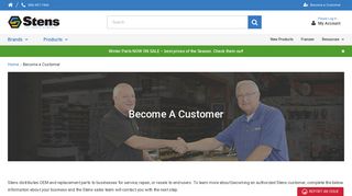Become a Customer - Stens