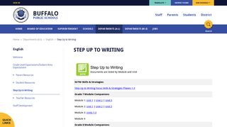 English / Step Up to Writing - Buffalo Public Schools