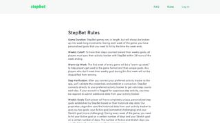 StepBet Official Rules - WayBetter