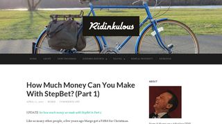How Much Money Can You Make With StepBet? (Part 1) – Ridinkulous