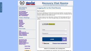 Logging on to the Chat Rooms - Step Chat