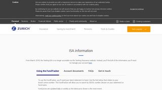 Sterling ISA | Sterling ISA | Savings and investments | Zurich