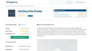 Sterling Data Rooms Reviews and Pricing - 2019 - Capterra