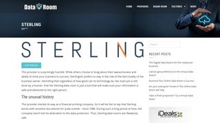 Sterling - TOP Virtual Data Room providers | data-room.co.uk