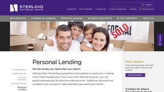 Personal Lending - Loans & Credit Cards | Sterling National Bank