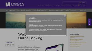 Welcome to your new Online Banking - Sterling National Bank