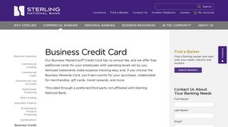 Business Credit Card - No Annual Fee | Sterling National Bank