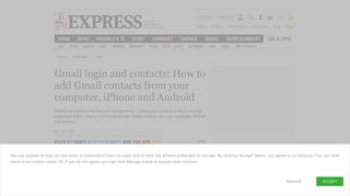 Gmail login and contacts: How to add Gmail contacts from your ...