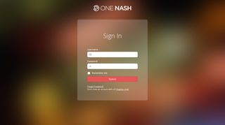 Nash Online | Employee Login