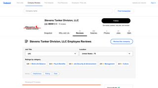 Working at Stevens Tanker Division, LLC in Stockdale, TX: Employee ...