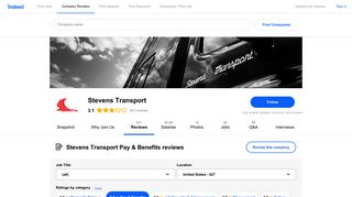 Working at Stevens Transport: 117 Reviews about Pay & Benefits ...