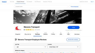 Working at Stevens Transport: 506 Reviews | Indeed.com