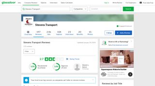 Stevens Transport Reviews | Glassdoor