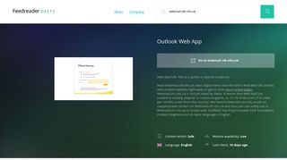 Get Webmail.sth.nhs.uk news - Outlook Web App - Deets Feedreader