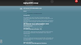 sti hoover k12 information now - sigfupoli36's soup