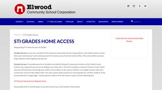 STI Grades Access - Elwood Community School Corporation