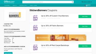 StickersBanners Coupons & Promo Codes 2019: 30% off