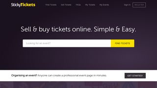 Sticky Tickets: Sell Tickets Online – Buy Tickets Online