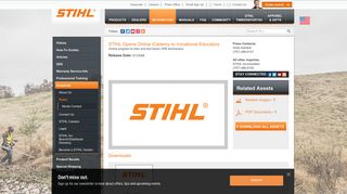 STIHL Opens Online iCademy to Vocational Educators | STIHL USA