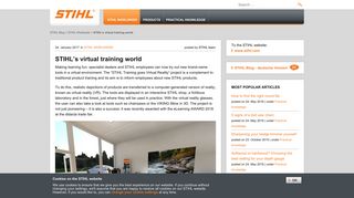 STIHL's virtual training world | STIHL Blog