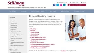 Personal Banking Products & Services | Stillman Bank