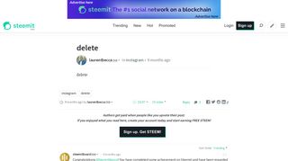 delete — Steemit