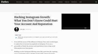Hacking Instagram Growth: What You Don't Know Could Hurt Your ...
