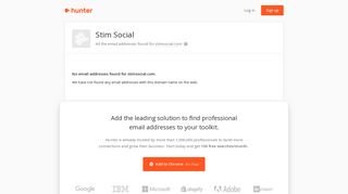 Stim Social - email addresses & email format • Hunter - Hunter.io