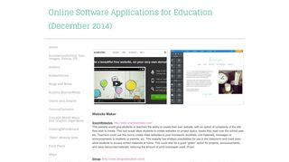 Website Maker - Online Software Applications for Education - Weebly