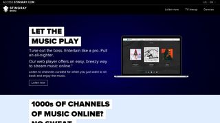 Stream music online | Stingray Music web player