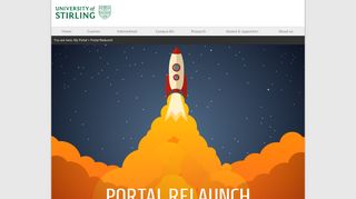 Portal Relaunch - University of Stirling