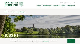 My Jobs login – University of Stirling