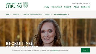 Recruiting our students | Student life | University of Stirling