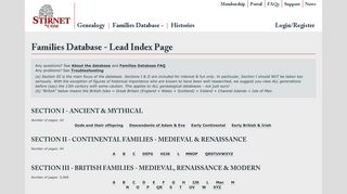 Families Database - Stirnet