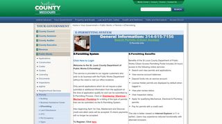 St. Louis County Electronic Permitting Process | Public Works ...