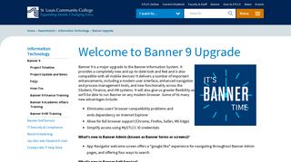 Banner 9 Upgrade - St. Louis Community College