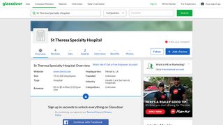 Working at St Theresa Specialty Hospital | Glassdoor