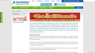 GoldRush | Gold Accumulation Plan | Stock Holding Corporation of ...